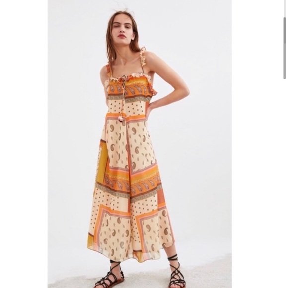 BNWT Zara Paisley Print Maxi Dress - Picture 3 of 9